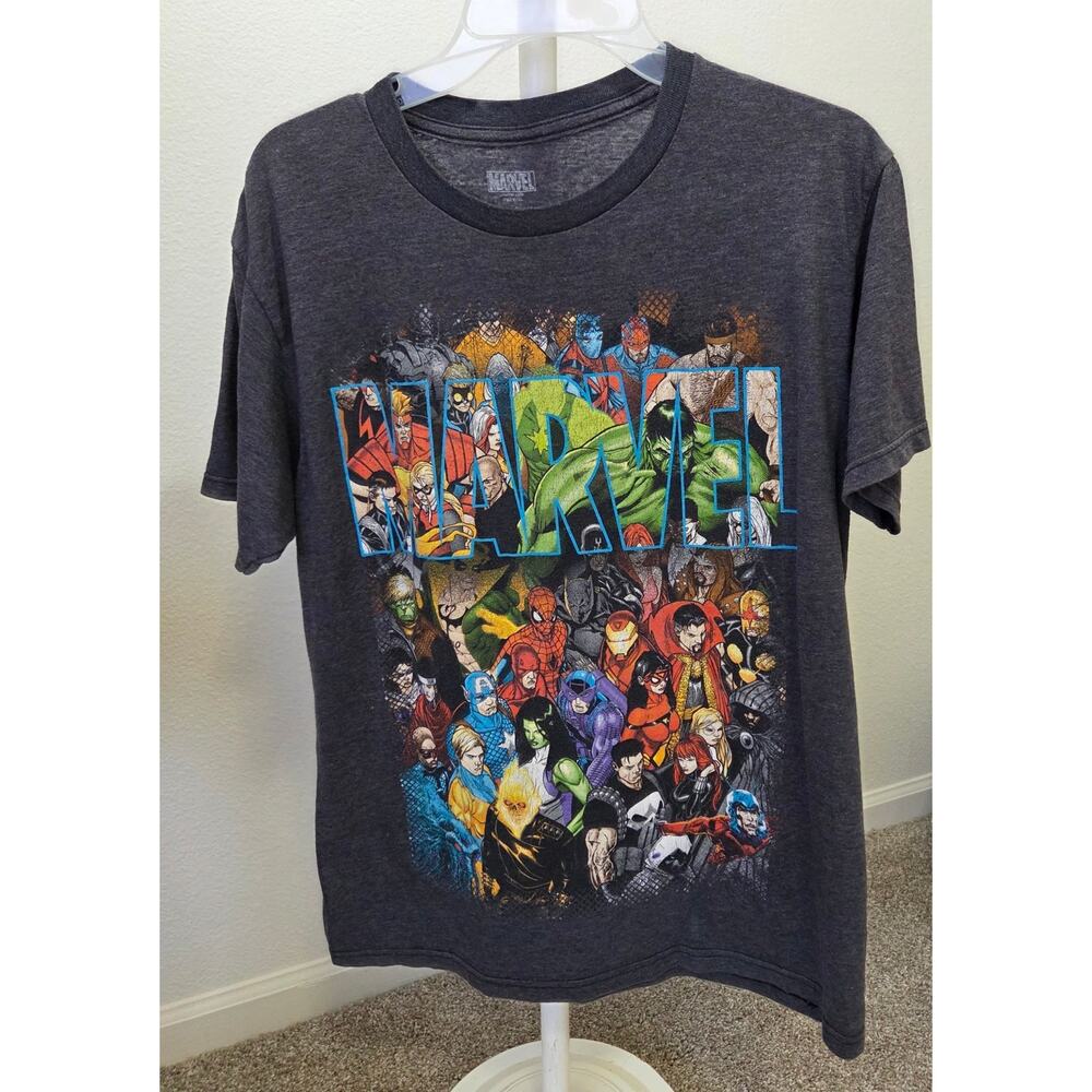Marvel Graphic T-Shirt Heroes Collage Men's Size Medium